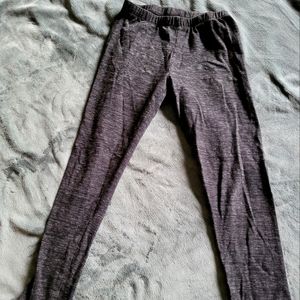 Girls Dark Gray Leggings (Heather Gray)
